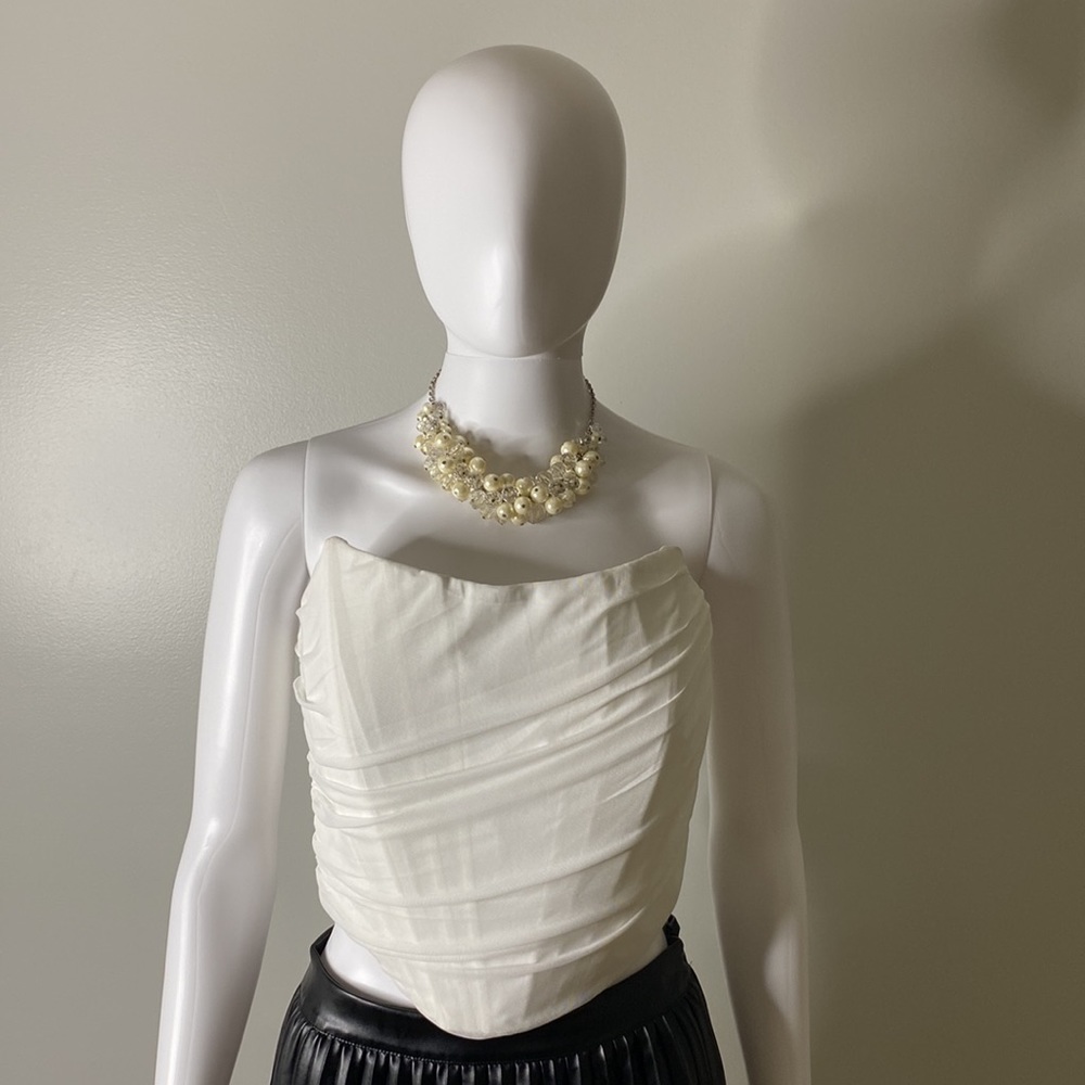Fashion Classic Collection Beige Bustier Size L